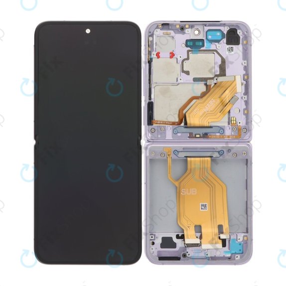 Xiaomi Mix Flip 2405CPX3DC - LCD Display + Touch Screen + Frame (Purple) OLED