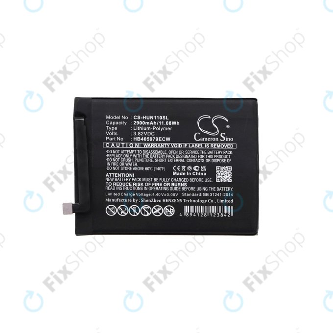 Battery for Huawei Y5, Y6, 2900mAh, Li-Pol, 3.82 V, HB405979ECW, HQ