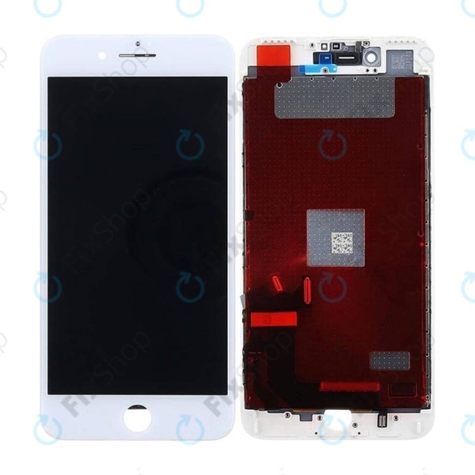Display In-Cell for iPhone 7 Plus, White, Touch Screen with Frame, FixPremium