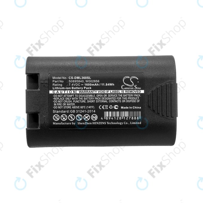Battery for Dymo Labelmanager, Rhino, 1600mAh, Li-Ion, 7.4V, S0895840, HQ