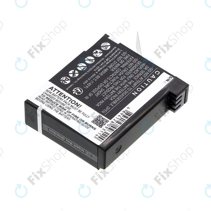 Battery for GoPro Hero 4, 1160mAh, Li-Ion, 3.8V, AHDBT-401, HQ