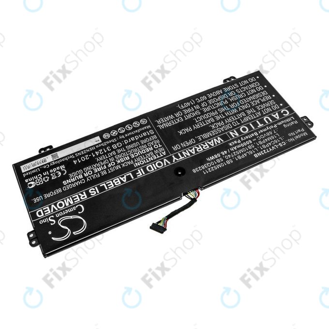 Charger for Lenovo Yoga 720-13, 730-13, 6000mAh, Li-Pol, 7.68V, L16L4PB1, HQ