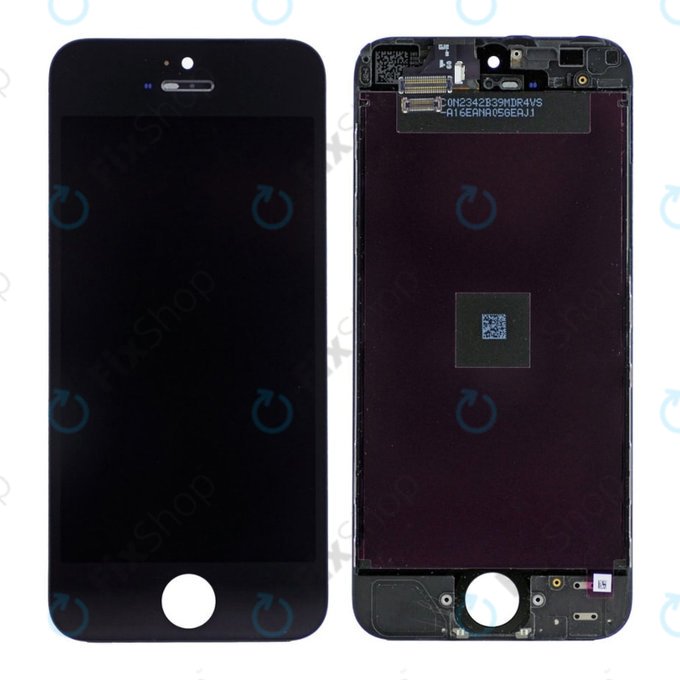 Display for iPhone 5, Black, Touch Screen with Frame