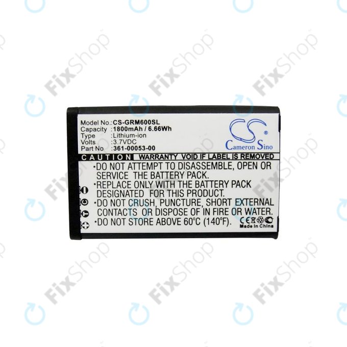 Battery for Garmin Alpha 200, Montana 600t Camo, 1800mAh, Li-Ion, 3.7V, 361-00053-00, HQ
