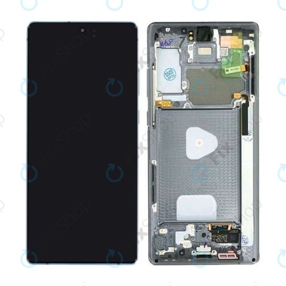 Samsung Galaxy Note 20 N980B - LCD Display + Touch Screen + Frame (Mystic Gray) - GH82-23495A, GH82-23733A Genuine Service Pack