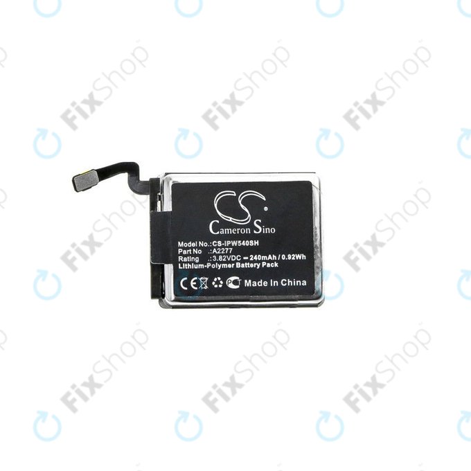 Battery for Apple Watch 5 40 mm, 240mAh, Li-Pol, 3.82 V, A2277, HQ