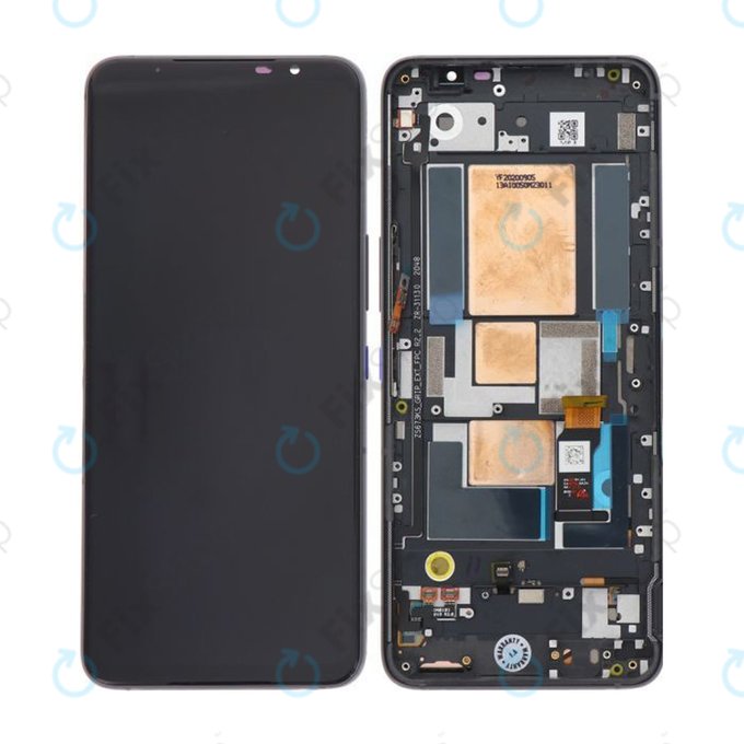 Asus ROG Phone 5 ZS673KS - LCD Display + Touch Screen + Frame (Storm White) - 90AI0052-R20021 Genuine Service Pack