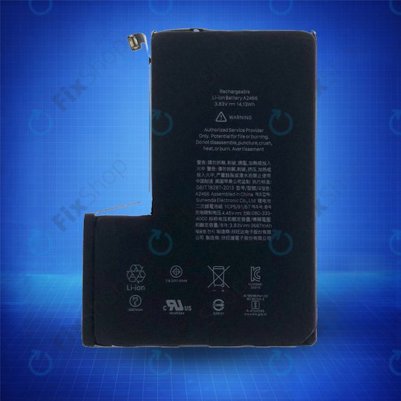 Battery for iPhone 12 Pro Max, 3687mAh, A2466, Service Pack