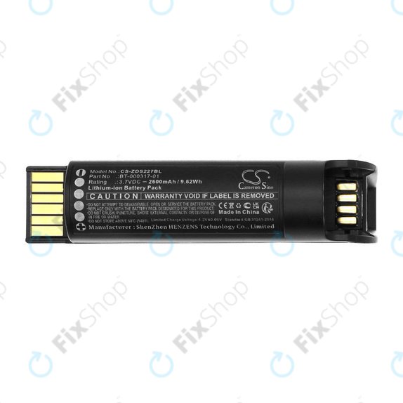 Battery for Zebra CR2278, DS22, 2600mAh, Li-Ion, 3.7V, BT-000317-01, HQ