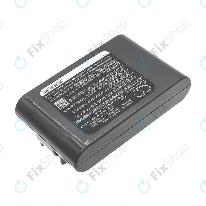 Battery for Dyson DC31, DC34, DC35, DC44, 1500mAh, Li-Ion, 22.2V, 17083-2811, HQ