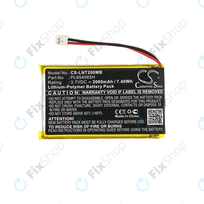 Battery for Luvion Prestige Touch 2, 2000mAh, Li-Pol, 3.7V, PL654065H, HQ