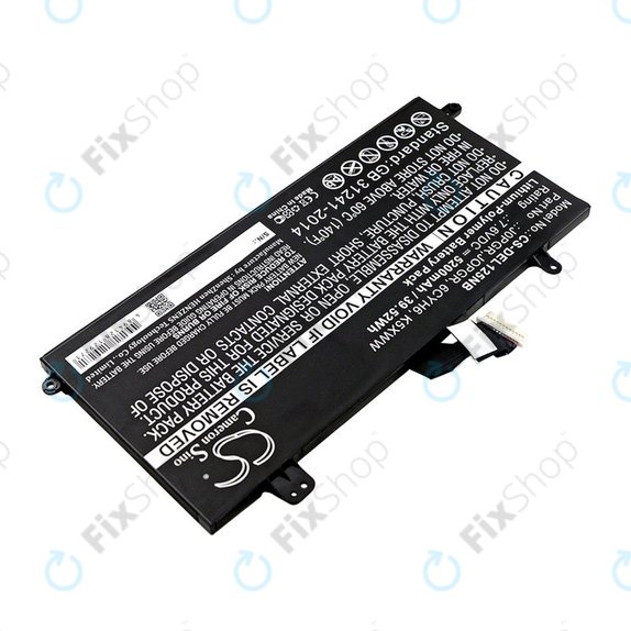 Battery for Dell Latitude 5290, Latitude 12 5285, 5200mAh, Li-Pol, 7.6V, J0PGR, HQ