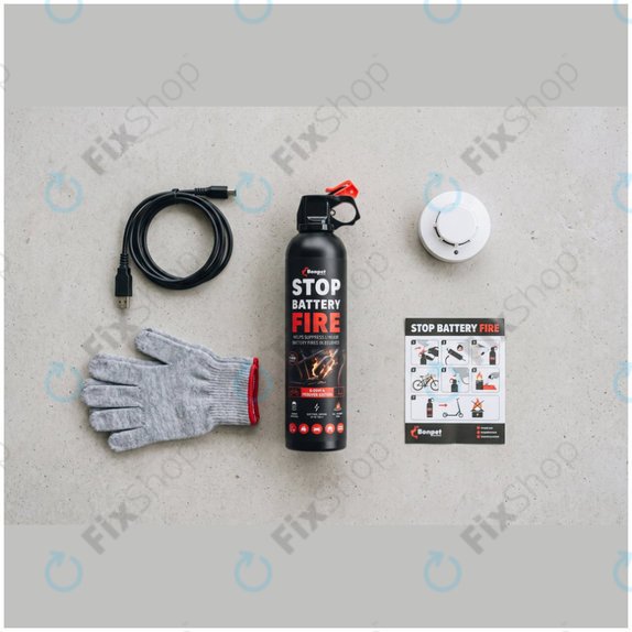 Bonpet Fire Extinguishing Spray for Lithium Batteries, 500 ml, E-Bike & Scooter Edition
