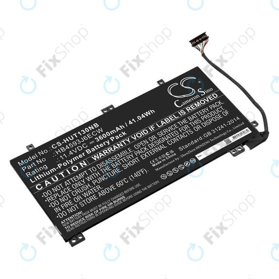Battery for Huawei MateBook 13, 13 i7, 3600mAh, Li-Pol, 11.4V, HB4593J6ECW, HQ