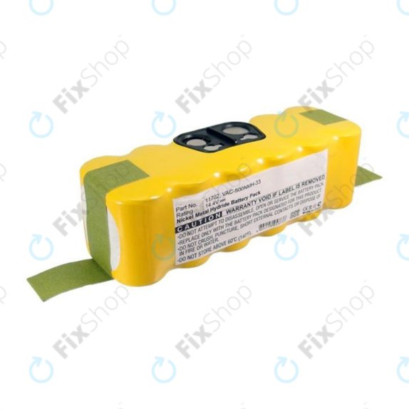 iRobot Roomba 500, 600, 700, 800, 900-series, R3, Scooba 450, Vileda 137173 - Battery 11702, GD-Roomba-500, VAC-500NMH-33 Ni-MH 14.4V 3500mAh