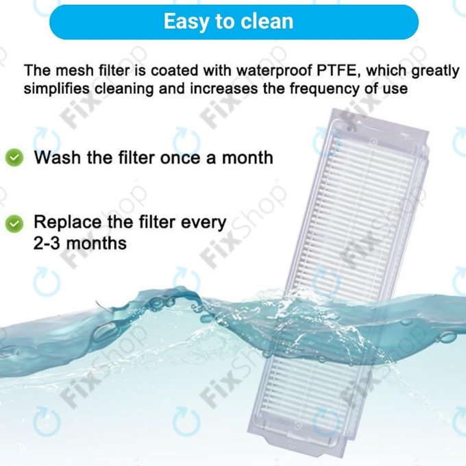 Xiaomi Mi Robot Vacuum Mop Pro (P), 2 Lite, 2 Pro, 2S, 3C, Viomi V2 Pro, V3, SE - HEPA Filter (2pcs)