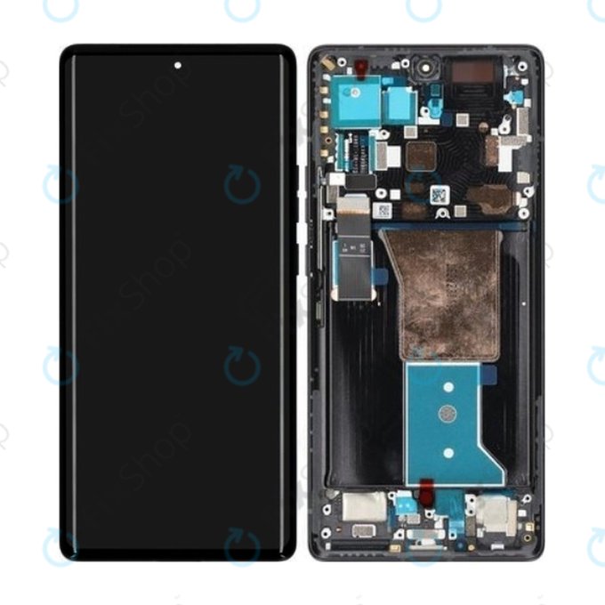 Motorola Edge 40 Pro - LCD Display + Touch Screen + Frame (Interstellar Black) - 5D68C21986 Genuine Service Pack