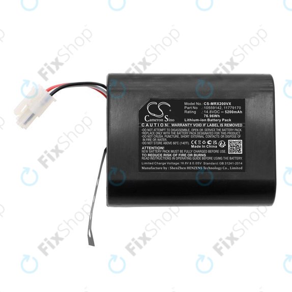 Battery for Miele Scout RX2, RX3, 5200mAh, Li-Ion, 14.8V, 10559142, HQ