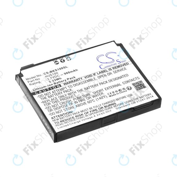 Battery for Becker HJS 100, HJS100, Li-Ion, 3.7V, 900mAh, HQ