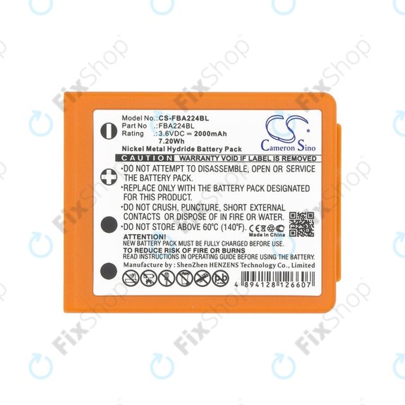 HBC Radiomatic Keynote, Linus 4, Micron 4, 5, 6, 7, Patrol D, Quadrix, Vector Pro - Battery BA223000, BA223030, FUB6 2000mAh HQ