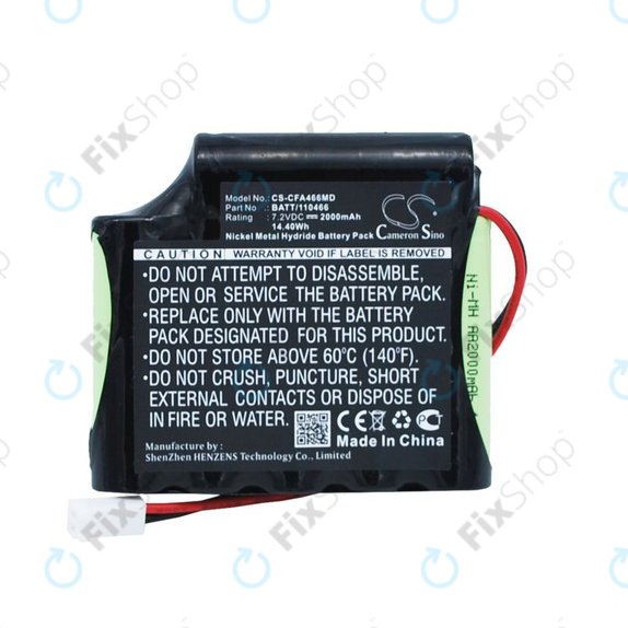 Battery for Cefarm Rehab 4, Stimulator Globus Mystim, 2000mAh, Ni-MH, 7.2V, BATT/110466, HQ