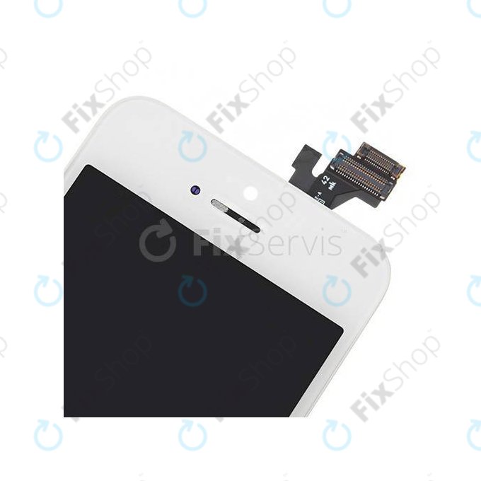 Display for iPhone 5, White, Touch Screen with Frame