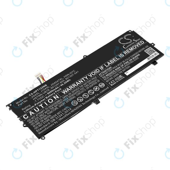 Battery for HP Elite X2 1012 G2, 6000mAh, Li-Pol, 7.7V, JI04XL, HQ