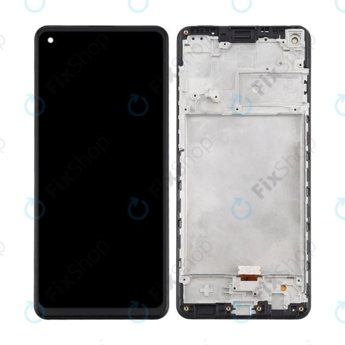Samsung Galaxy A21s A217F - LCD Display + Touch Screen + Frame (Black) TFT