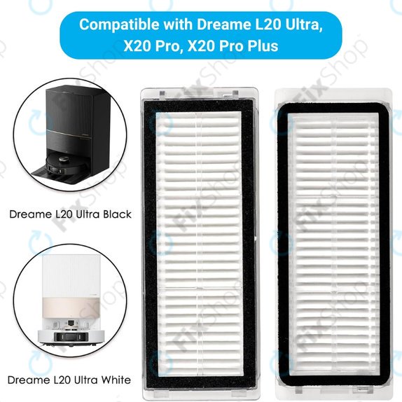 HEPA Filter, 2pcs for Xiaomi Dreame L20 Ultra, X20 Pro, X20 Pro Plus