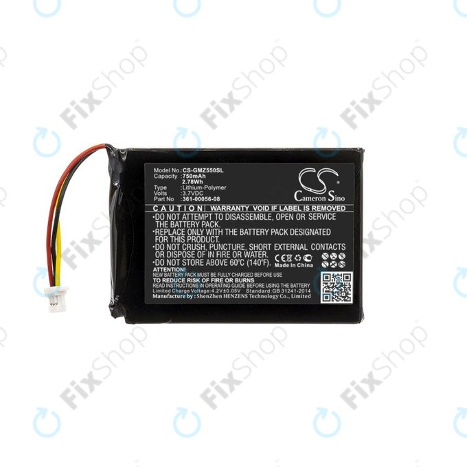Garmin DriveSmart 5, 55, 65 - Battery 361-00056-08 750mAh HQ