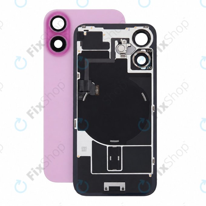 Rear Housing Glass for iPhone 16, Pink, Pulled A