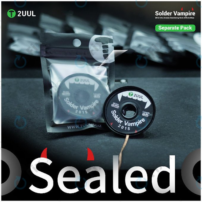 Desoldering Wick, Solder Vampire, 2UUL DW16, Separate Pack, 10 rolls/Box
