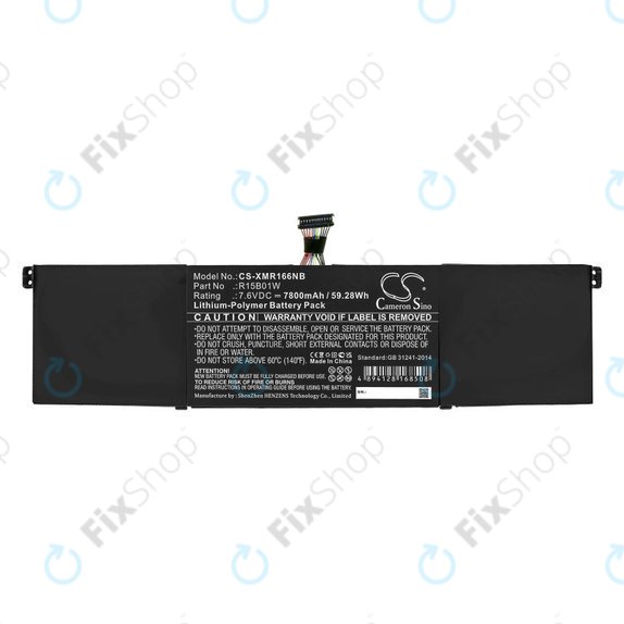 Battery for Xiaomi Mi Pro 15.6 i3, i5, i6, 7800mAh, Li-Pol, 7.6V, R15B01W, HQ