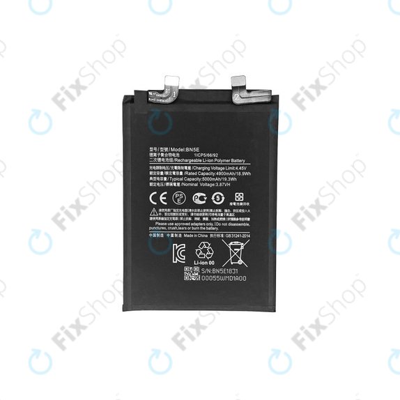 Xiaomi Poco X4 Pro 5G, Redmi Note 11 Pro 4G, Redmi Note 11 Pro 5G - Battery BN5E 5000mAh