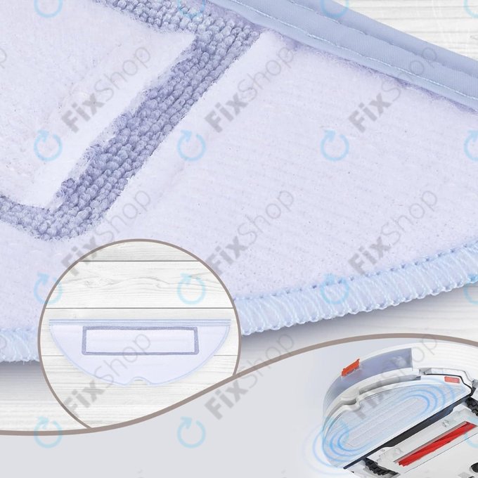 Mop Cloth, 2pcs, Microfiber for Xiaomi Roborock S7, S7+, S7 MaxV, S7 MaxV Ultra, S7 Pro Ultra, S8, S8+, T7S Plus