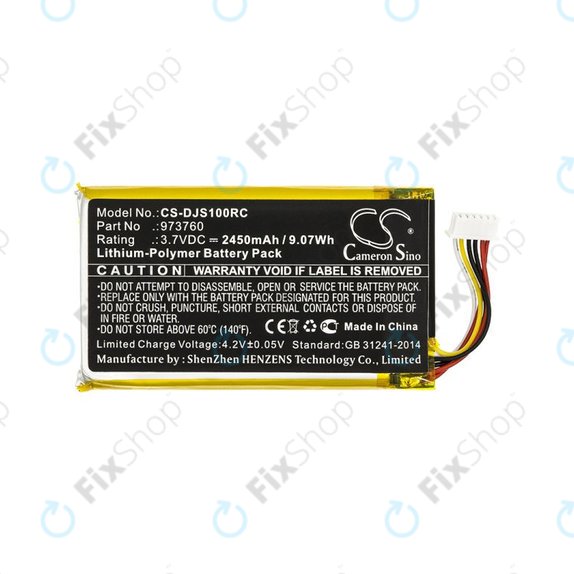 Battery for DJI Mavic Pro, Air, Spark, 2450mAh, Li-Pol, 3.7V, 973760, HQ
