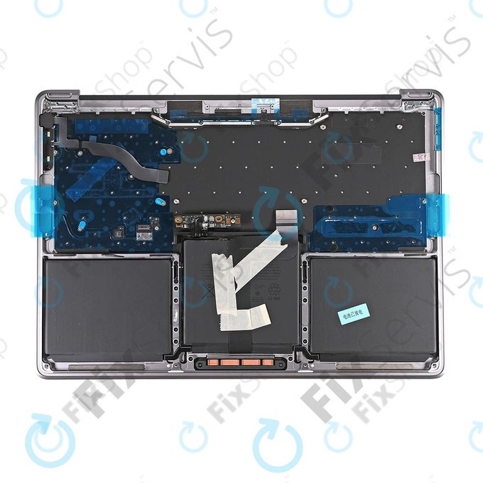 Apple MacBook Pro 13" A1708 (Late 2016 - Mid 2017) - Top Keyboard Frame + Keyboard US + Microphone + Trackpad + Speakers (Silver)