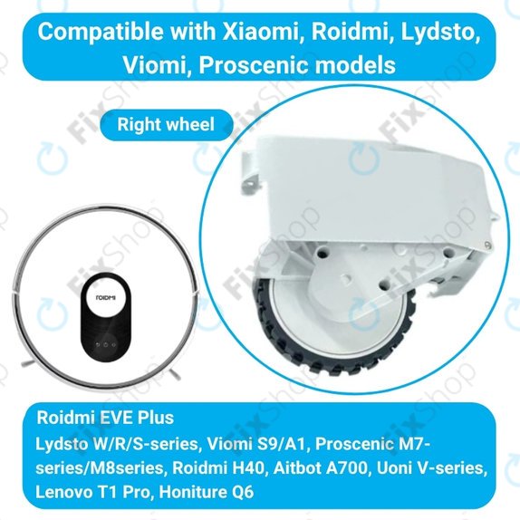 Roidmi EVE Plus - Wheel with Motor (Left) (White)
