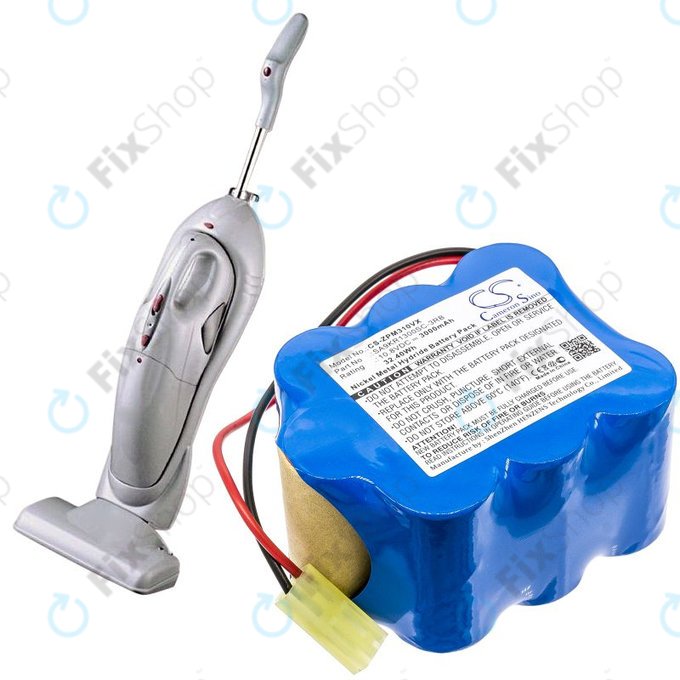 Battery for Zepter LMG-310, 9P-130, 3000mAh, Ni-MH, 10.8V, SA9KR1300SC-3RB, HQ
