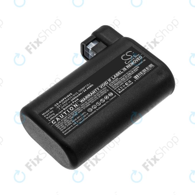 AEG RX-series, Electrolux E, P-series - Battery S91-0400410-SU2, OSBP72LI, OSBP72LI25 Li-Ion 7.2V 3400mAh HQ