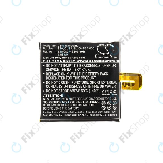 Caterpillar CAT S50 - Battery CUBA-BL-00-S50-000 2600mAh HQ