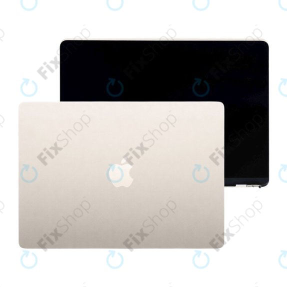 LCD display for MacBook Air 15", A3241 (2025), with front glass and cover, Starlight, 661-50130, Genuine Apple