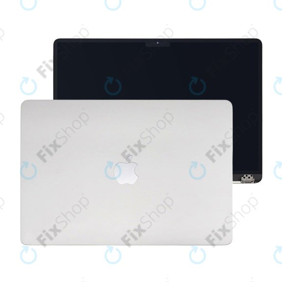 LCD display for MacBook Air 15", A3114 (2024), with front glass and cover, Silver, 661-40256, Genuine Apple