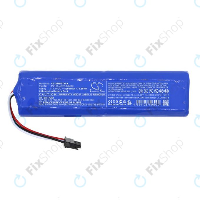 Xiaomi Mi Robot Vacuum Mop 2 Ultra, Dreame D10s Pro, L10, L10s Pro, Ultra, L20 Ultra - Batéria P2150-4S2P-MMBK Li-Ion 14.4V 5200mAh HQ - Battery P2150-4S2P-MMBK Li-Ion 14.4V 5200mAh HQ