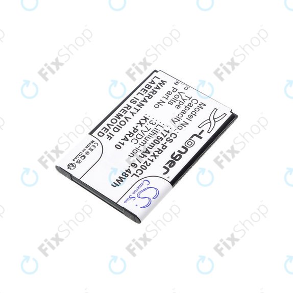 Battery for Panasonic KX-PRX110, 120, 150, 1750mAh, Li-Ion, 3.7V, KX-PRA10, HQ