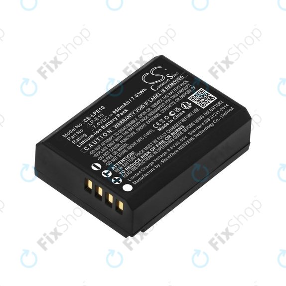 Battery for Canon EOS 1100D, EOS 1300D, 950mAh, Li-Ion, 7.4V, LP-E10, HQ