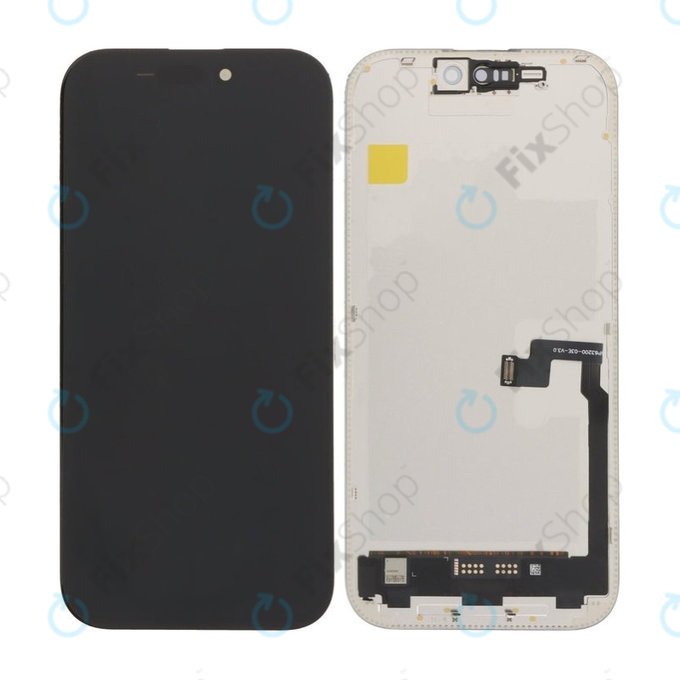 Display Hard OLED 120Hz for iPhone 16 Pro, Touch Screen with Frame, FixPremium