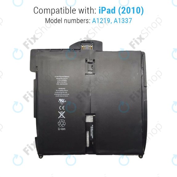 Battery for iPad, 5400mAh