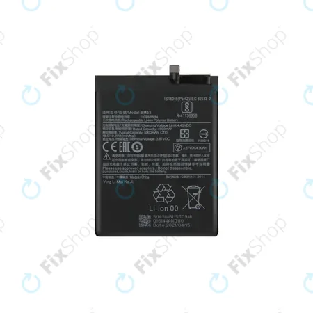 Xiaomi Mi 10T 5G, Mi 10T Pro 5G - Battery BM53 5000mAh