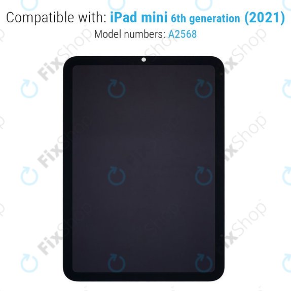 LCD Display for iPad Mini 6, Touch Screen without Frame, Refurbished